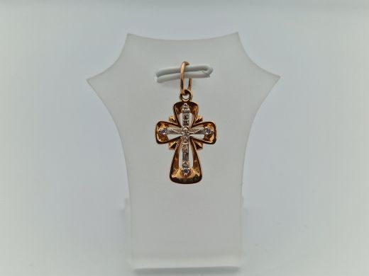 Золотой кулон с цирконом, 1.33 г