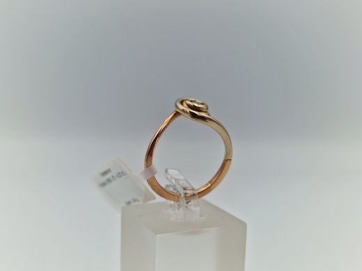 Zelta gredzens ar briljantu, 2.4 g, izm. 15.8