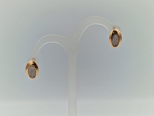 Zelta auskari ar cirkoniju, 4.59 g