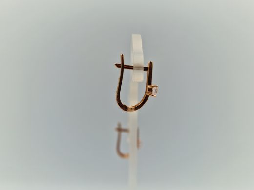 Zelta auskari ar cirkoniju, 2.35 g