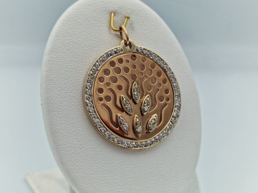 Zelta kulons ar cirkoniju, 7.25 g