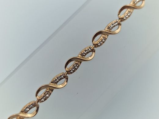 Zelta rokassprādze, 6.86 g, izm. 20