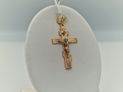 Золотой кулон с цирконом, 1.62 г