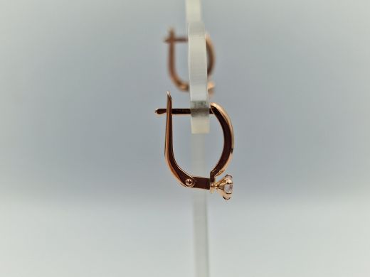 Zelta auskari ar cirkoniju, 1.16 g