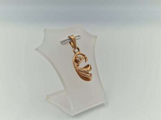 Zelta kulons ar cirkoniju, 1.42 g