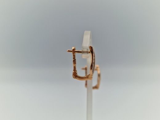 Zelta auskari ar cirkoniju, 2.91 g