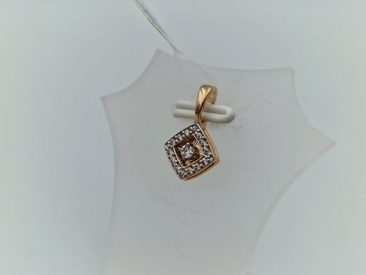 Zelta kulons ar cirkoniju, 0.79 g