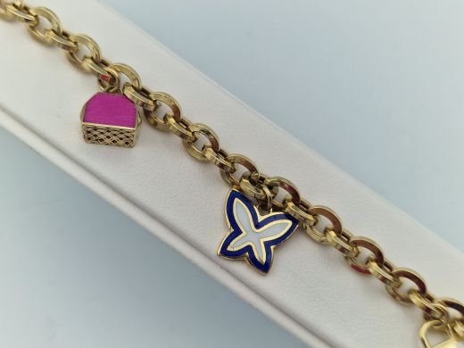 Zelta rokassprādze, 9.84 g, izm. 19.5