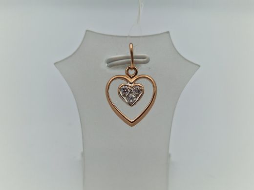 Золотой кулон с цирконом, 1.2 г