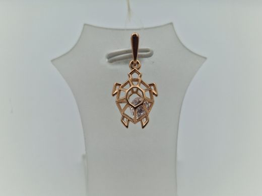 Zelta kulons ar cirkoniju, 0.98 g