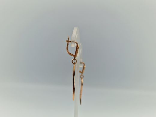 Zelta auskari ar cirkoniju, 3.94 g