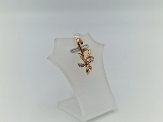 Zelta kulons ar cirkoniju, 1.23 g