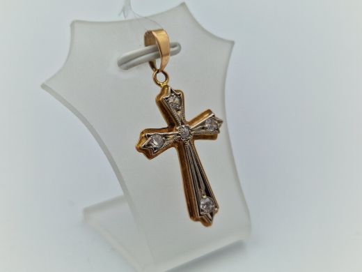 Золотой кулон с цирконом, 3.3 г