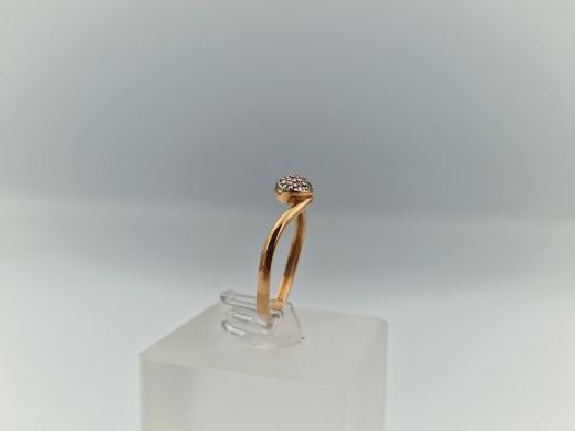 Zelta gredzens ar cirkoniju, 1.54 g