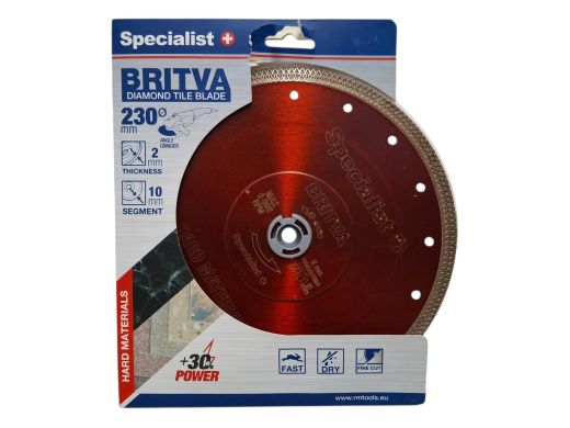 Dimanta disks Britva 230X2X22 Mm, Specialist+
