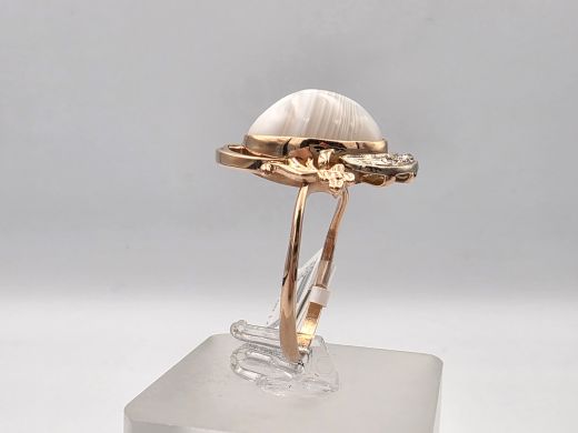 Zelta gredzens ar briljantu, 5.12 g, izm. 20