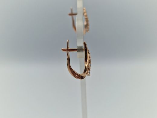 Zelta auskari ar cirkoniju, 3.09 g