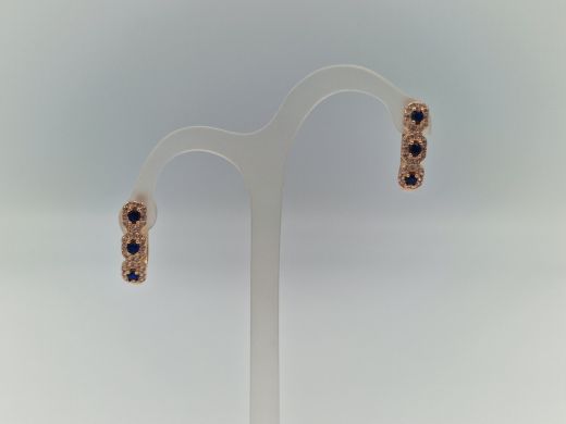 Zelta auskari ar cirkoniju, 2.13 g