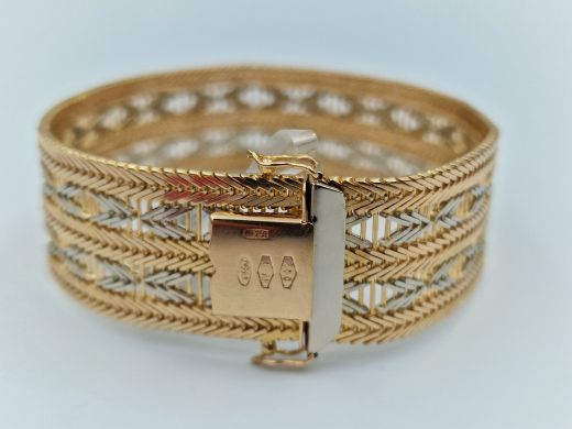 Zelta rokassprādze, 55.37 g, izm. 20.5