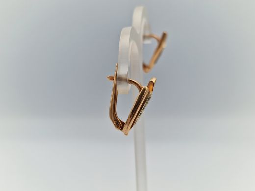 Zelta auskari ar cirkoniju, 3.77 g