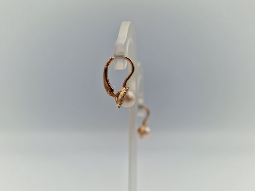 Zelta auskari ar cirkoniju, 2.05 g