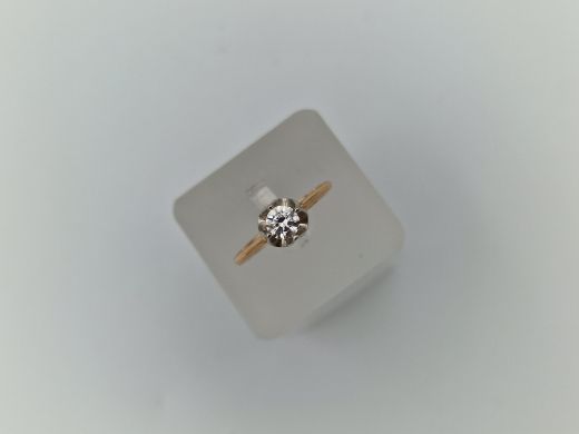 Zelta gredzens ar cirkoniju, 1.78 g