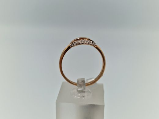 Zelta gredzens ar cirkoniju, 1.72 g