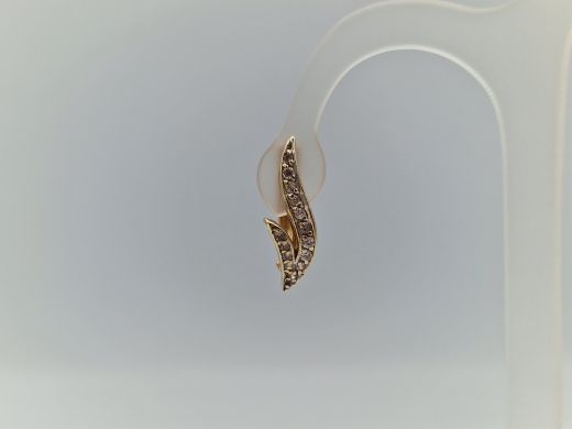 Zelta auskari ar cirkoniju, 4.04 g