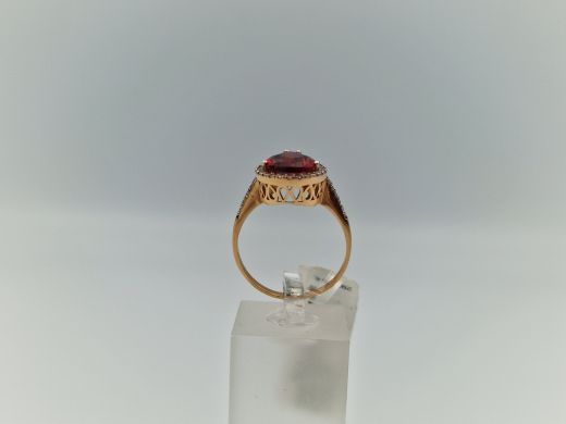 Zelta gredzens ar cirkoniju, 3.97 g