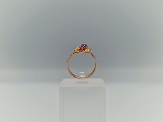 Zelta gredzens ar cirkoniju, 2.2 g, izm. 18.5