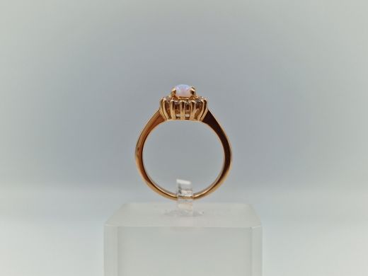 Zelta gredzens ar cirkoniju, 3.67 g, izm. 17.5