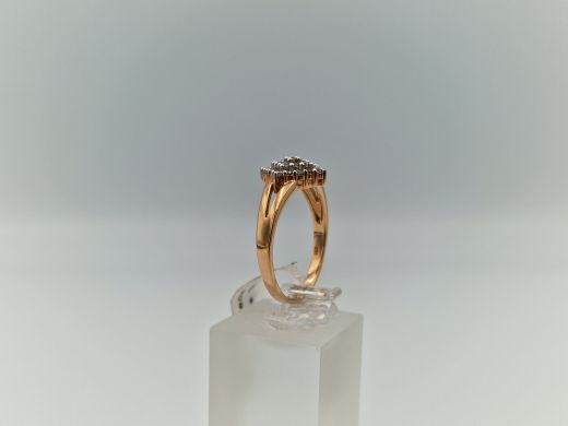 Zelta gredzens ar cirkoniju, 3.9 g, izm. 19