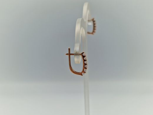 Zelta auskari ar cirkoniju, 2.05 g