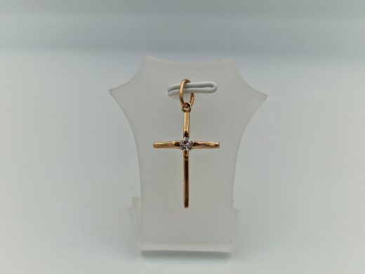Золотой кулон с цирконом, 1.56 г