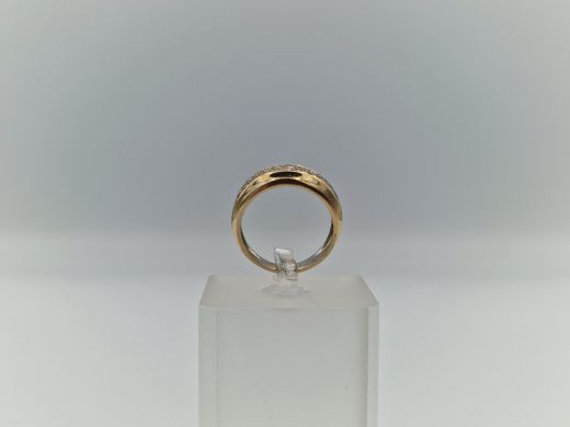Zelta gredzens ar cirkoniju, 4.78 g, izm. 17