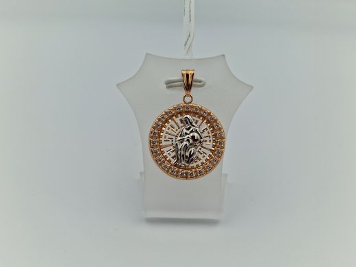 Zelta kulons ar cirkoniju, 2.26 g