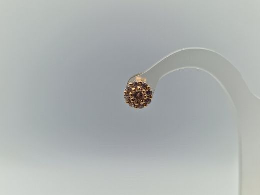 Zelta auskari ar cirkoniju, 1.42 g