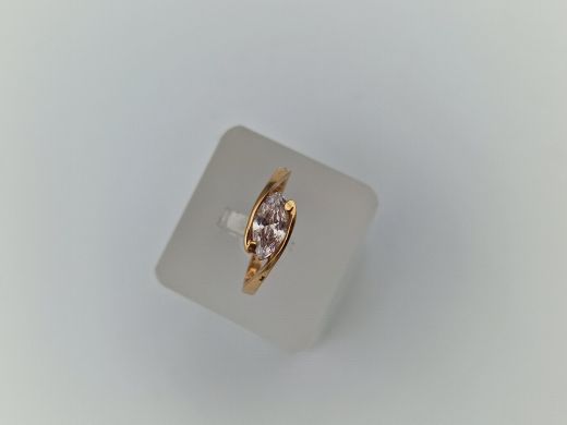 Zelta gredzens ar cirkoniju, 2.62 g, izm. 18.5