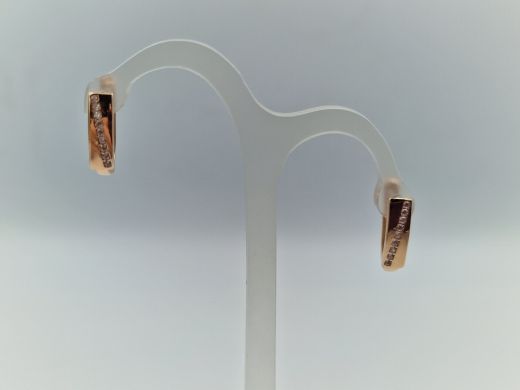 Zelta auskari ar cirkoniju, 1.66 g