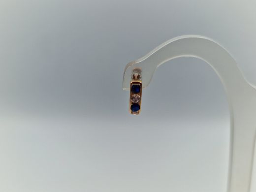 Zelta auskari ar cirkoniju, 0.8 g