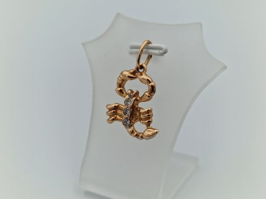Zelta kulons ar cirkoniju, 1.68 g