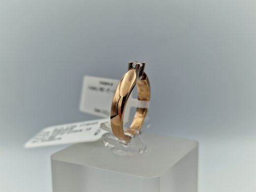 Zelta gredzens ar briljantu, 3.02 g, izm. 15