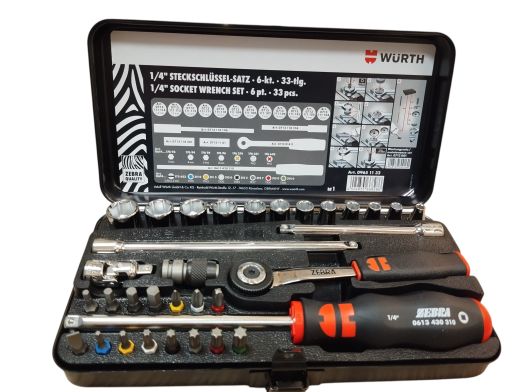 Wurth 1/4 socket wrench set 
