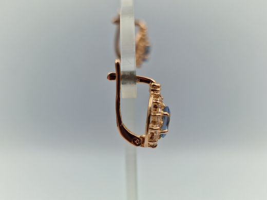 Zelta auskari ar cirkoniju, 2.96 g