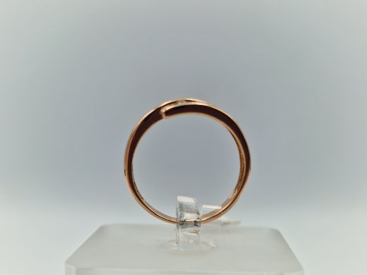 Gold ring with zircon, 2.29 g, size 17