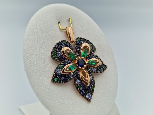 Zelta kulons ar cirkoniju, 5.35 g