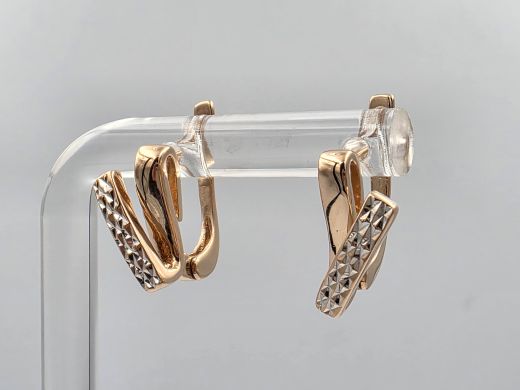 Gold earrings, 3.70 g