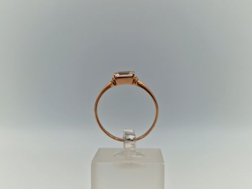 Zelta gredzens ar cirkoniju, 1.13 g, izm. 17