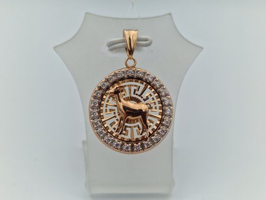 Zelta kulons ar cirkoniju, 2.07 g