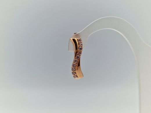 Zelta auskari ar cirkoniju, 1.9 g